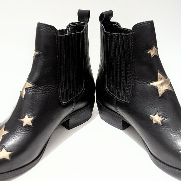 Matisse Sheryl Crow Star Boots Matisse Black Star Ankle Star Booties - Picture 4 of 9